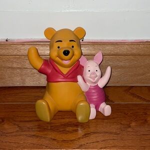 Disney vintage Winnie the Pooh and piglet piggy bank